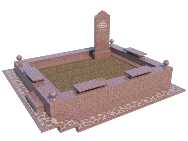 3Д проект: мусульманский мемориальный комплекс с геометрическими узорами