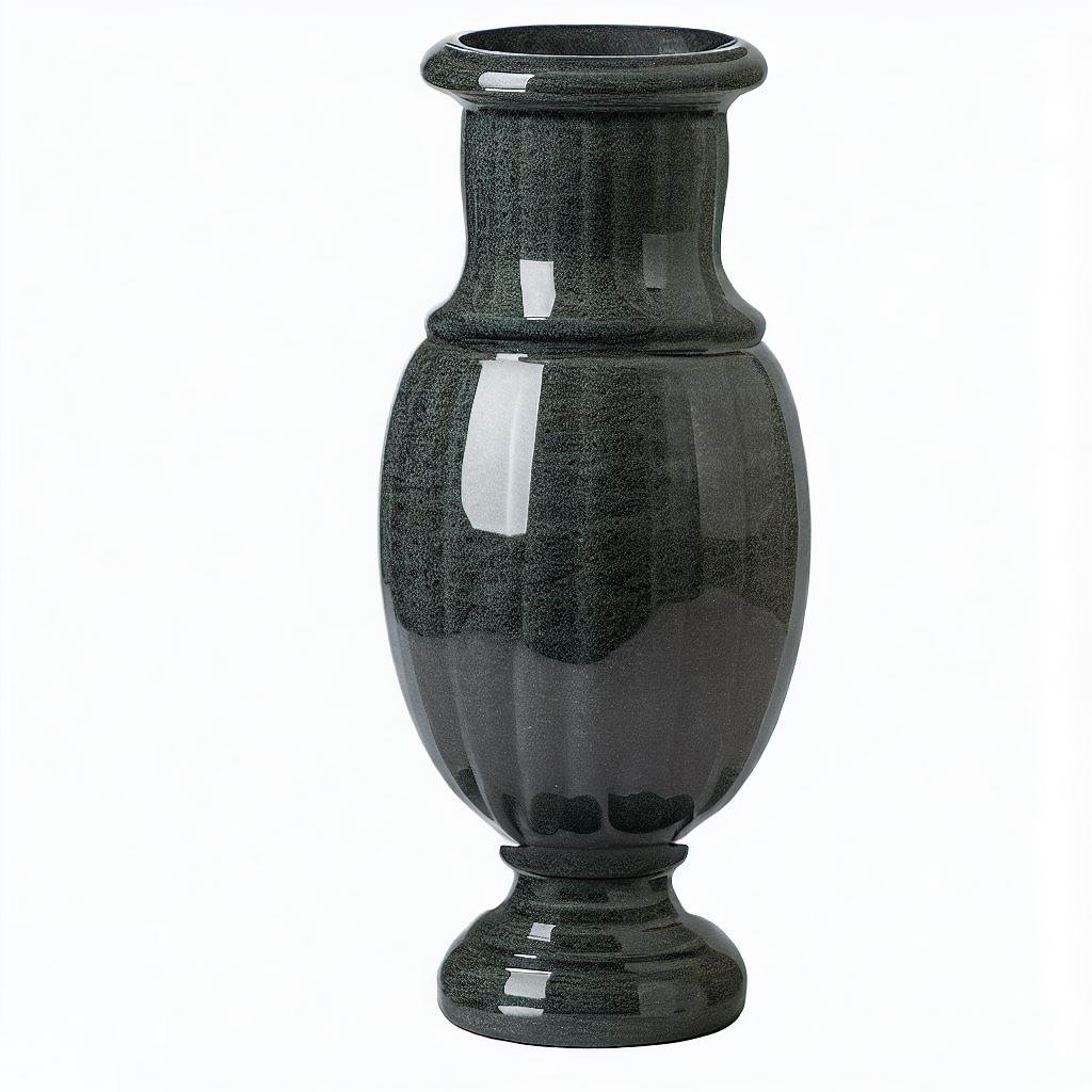 Гранитная ваза из черного камня для памятника, Казахстан