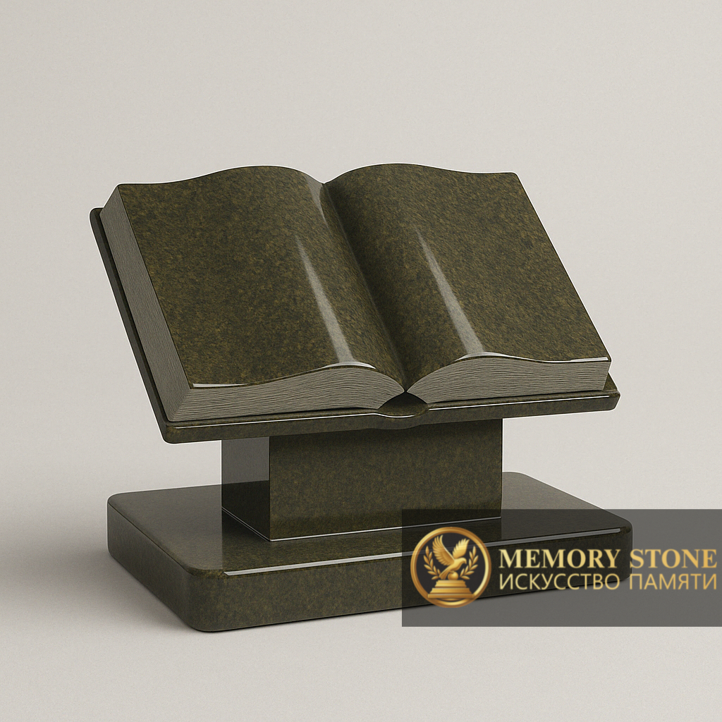 Памятник в виде книги из гранита «Алатагыл» в Алматы — качественная память для ваших близких.