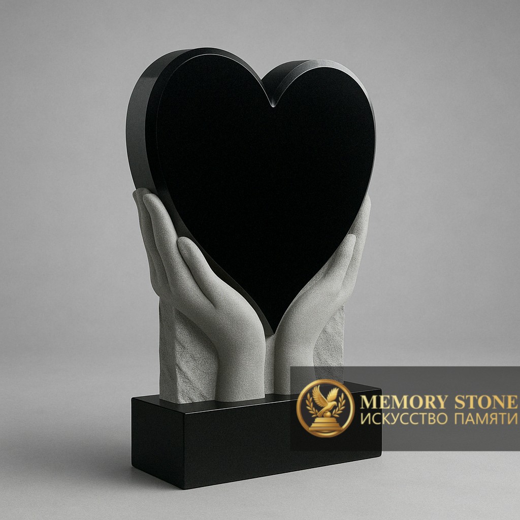 Памятник на могилу в виде сердца в Алматы — элегантность и надежность в одном.