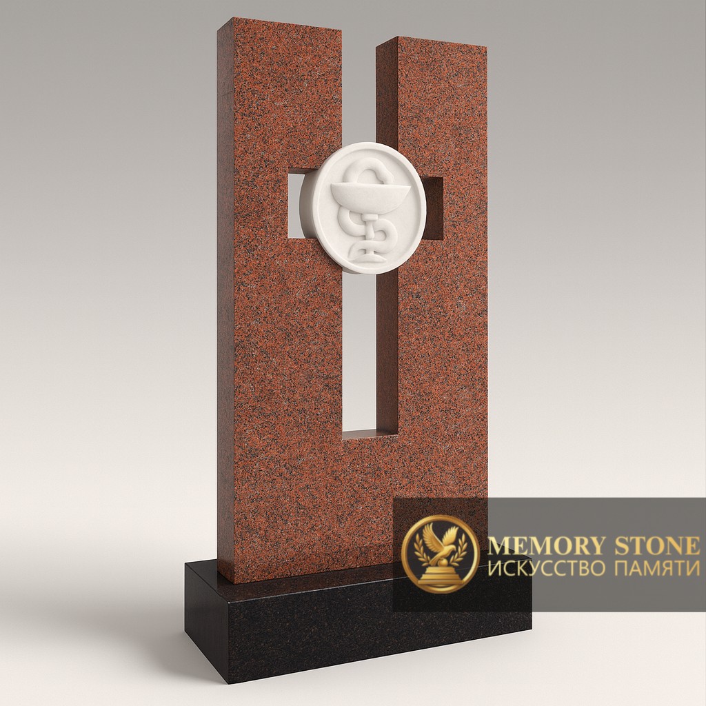 Православный надгробный памятник с крестом в Алматы — классический вариант для увековечения памяти.