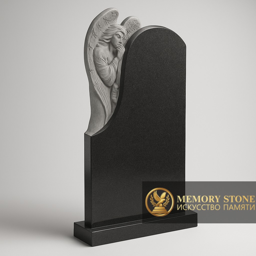 Надгробный памятник с ангелом в Алматы — достойное решение для вечной памяти.