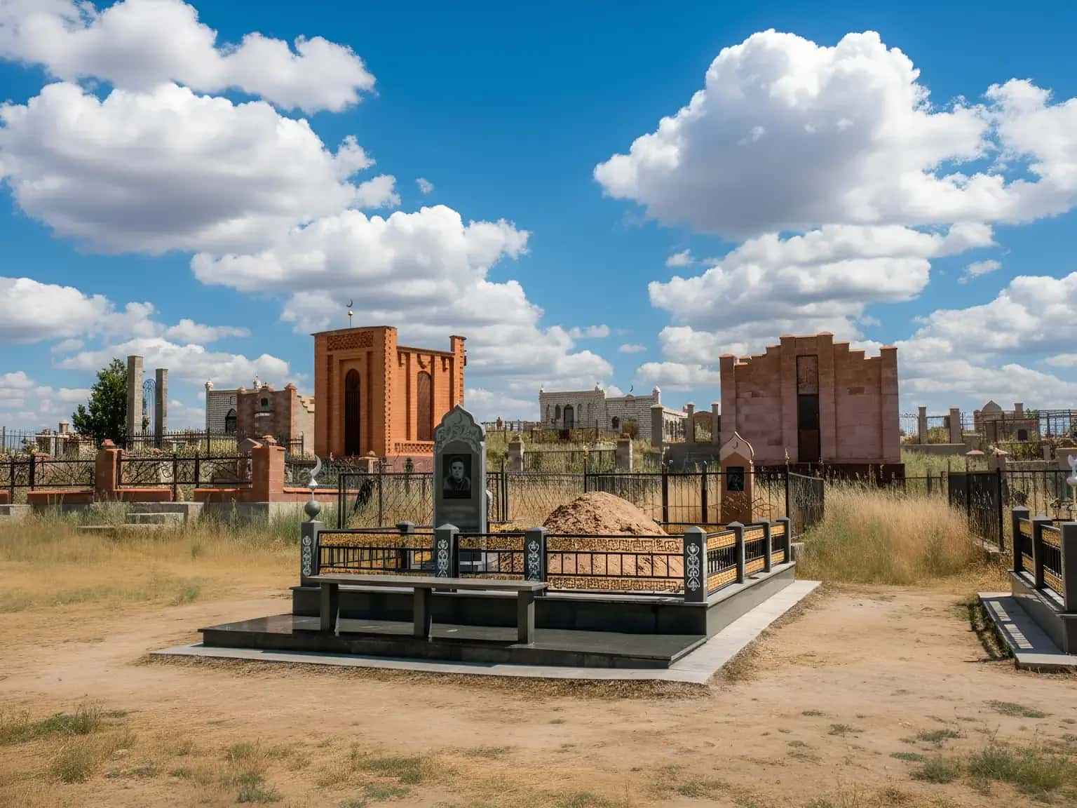 Гранитные памятники в Семее с ручной отделкой, демонстрирующие уникальность каждого заказа