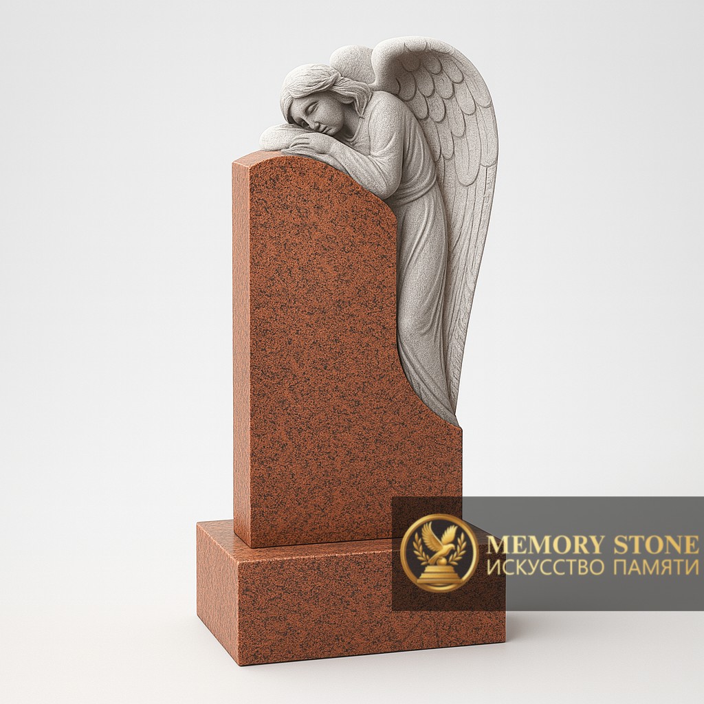 Памятник на могилу "Кордай" с ангелом — Прочная основа, созданная, чтобы служить века