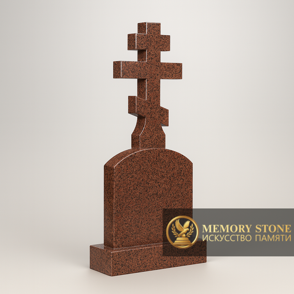 Православный памятник в виде креста "Кордай" — Материал, созданный природой и временем