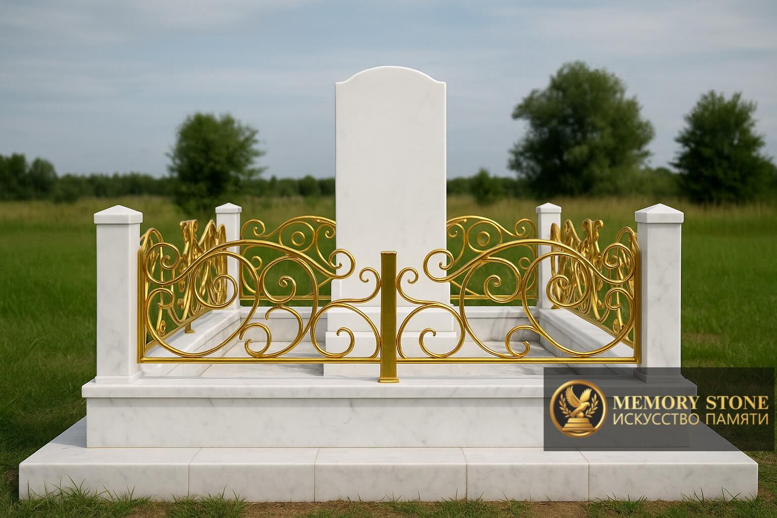 Гранитный мемориал на кладбище заказать в Алматы