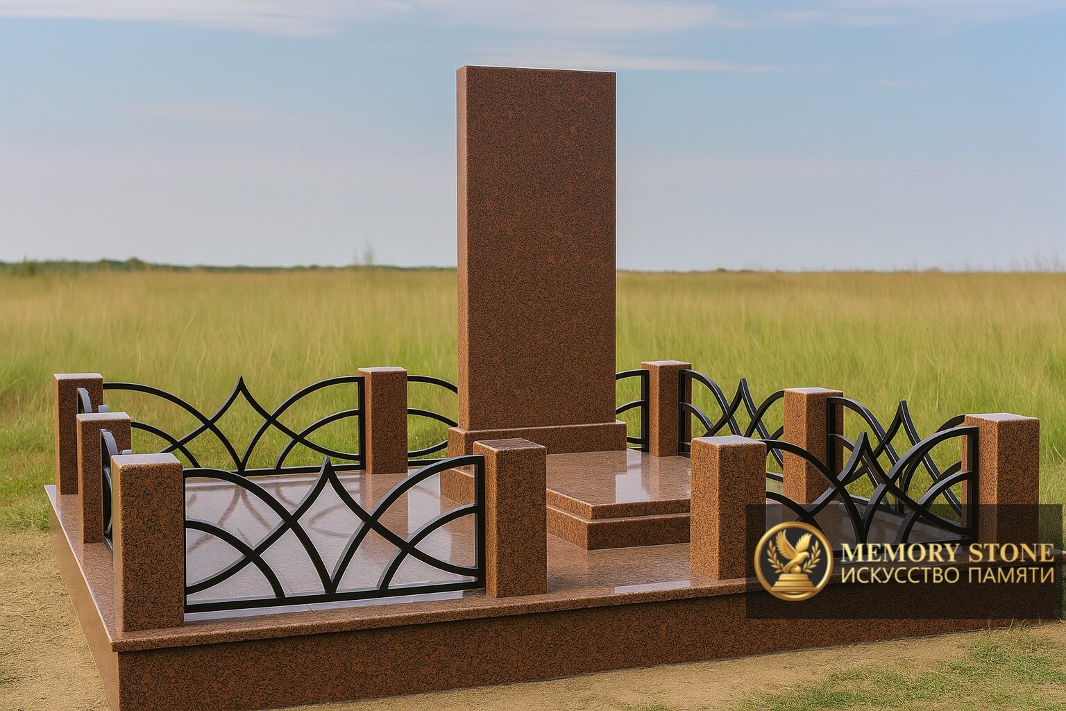 Мемориал на могилу из белого мрамора заказать в Алматы