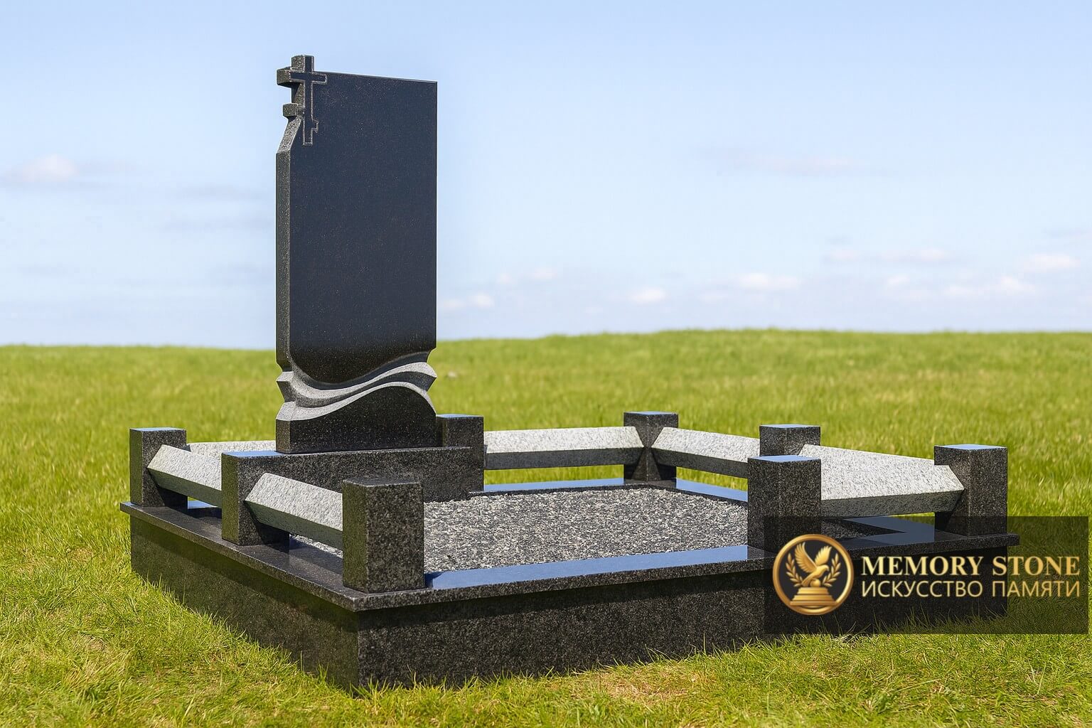 Гранитный мемориал изгранита на заказ в Алматы