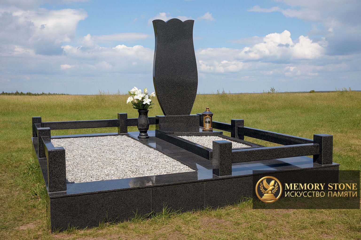 Гранитный комплекс на могилу в Алматы