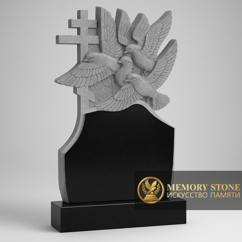 Эксклюзивный резной памятник на могилу — Элегантная сила камня, подчёркивающая вечность памяти