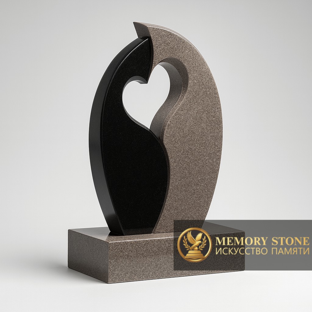 Составной памятник из гранита элитный в Алматы — Утончённый стиль, который не подвластен времени
