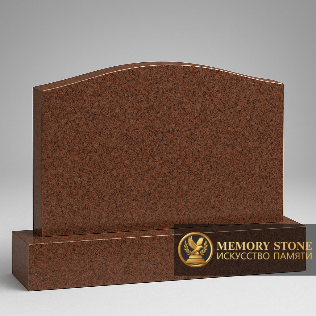 Семейный памятник на два захоронения в Алматы — Форма, воплощающая достоинство и покой