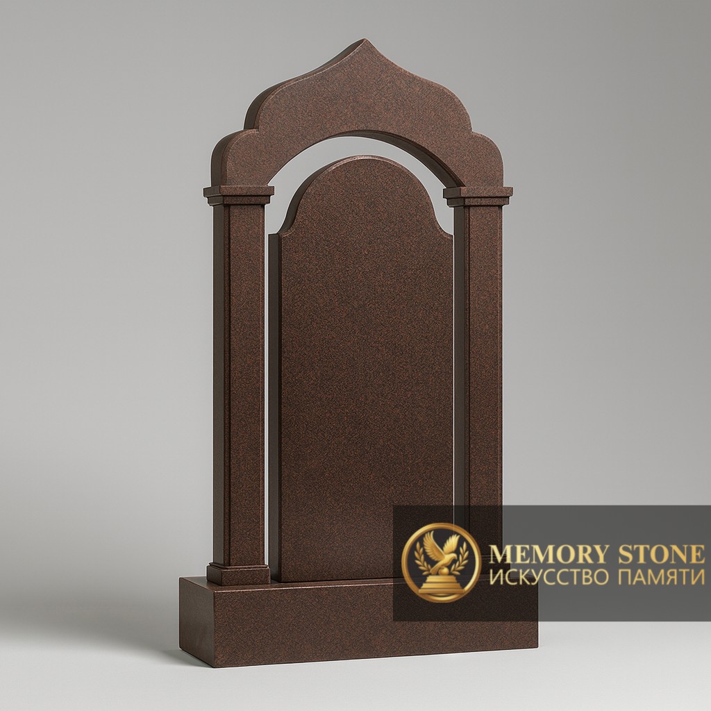 Классическая арка из гранита с гладкой полировкой и точной геометрией