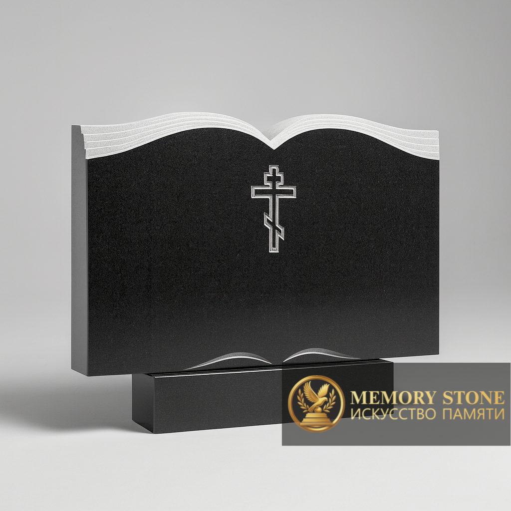 Фигурное семейное надгробие — изящный контур и современный стиль