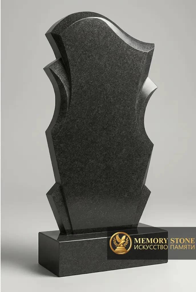 Красивый памятник из черного гранита BG03