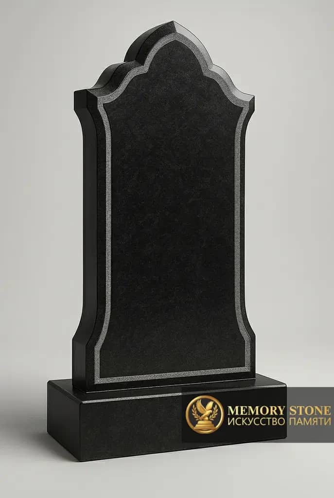 Мусульманский надгробный камень черного цвета BG45