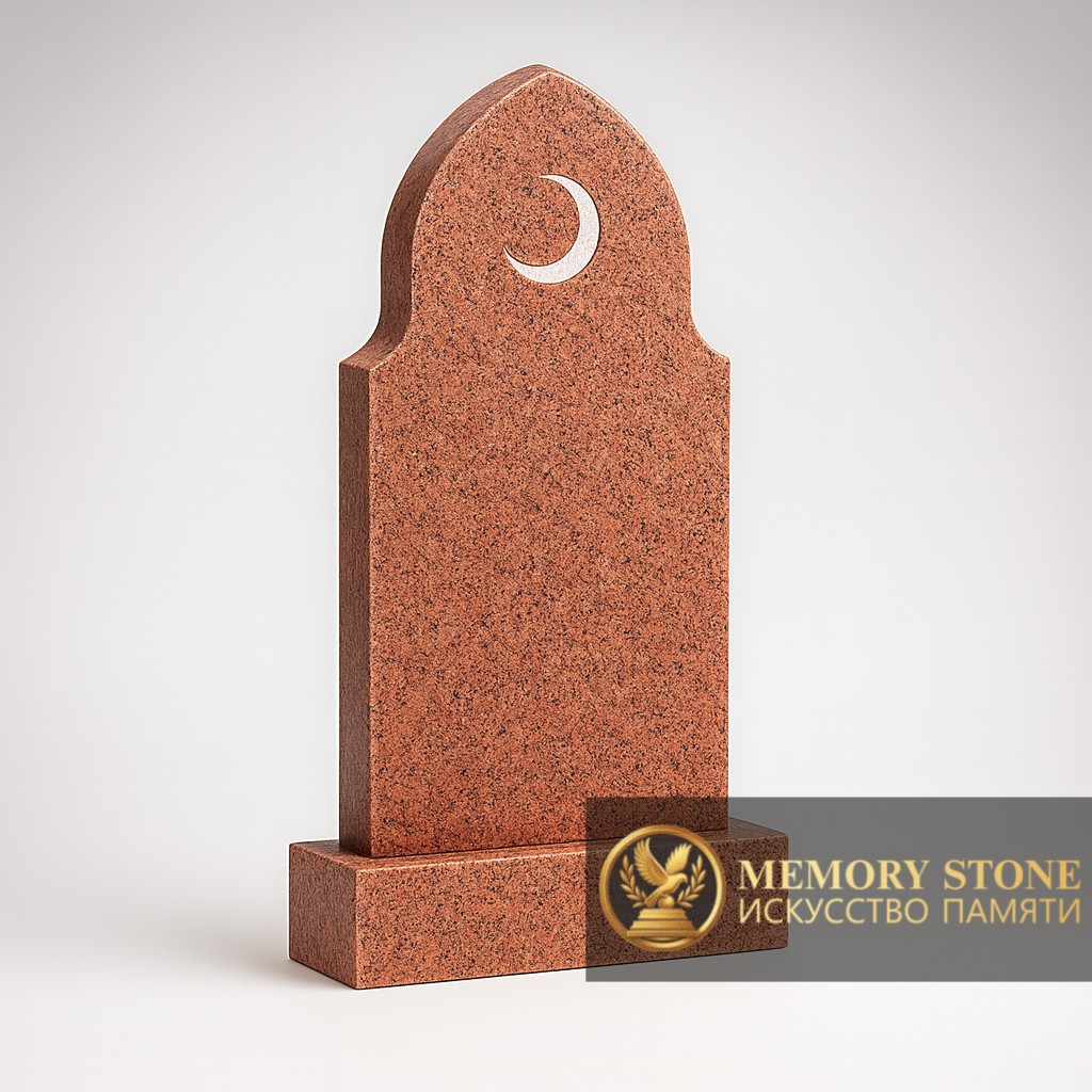 Памятник исламский на мазар красный камень форма купола