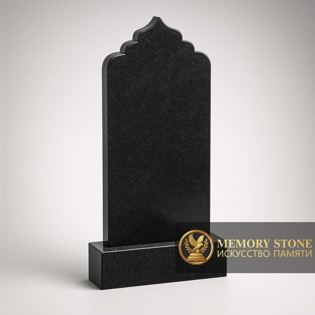 Памятник из белого мрамора мусульманский форма мечети