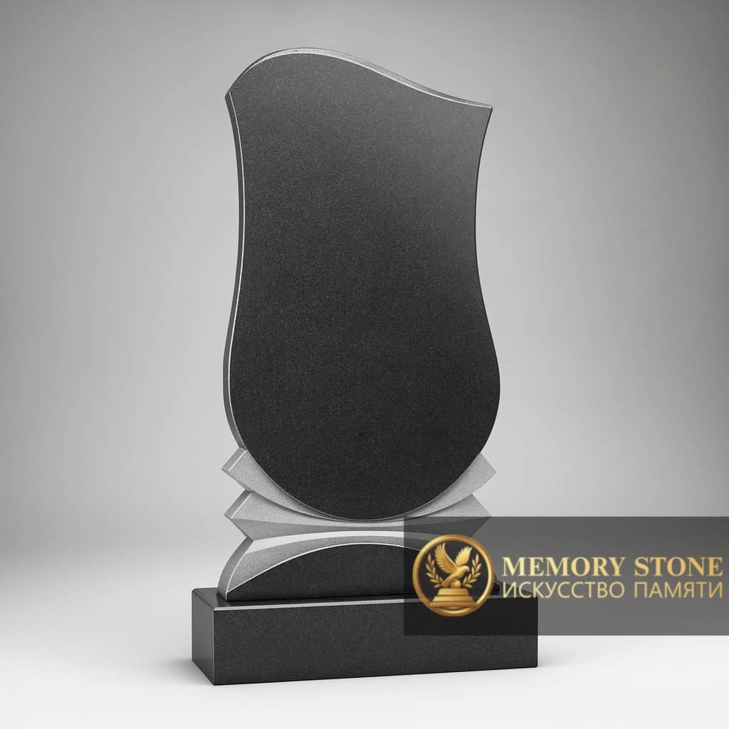 лаконичная вертикальная плита сложной формы с фасками по краям