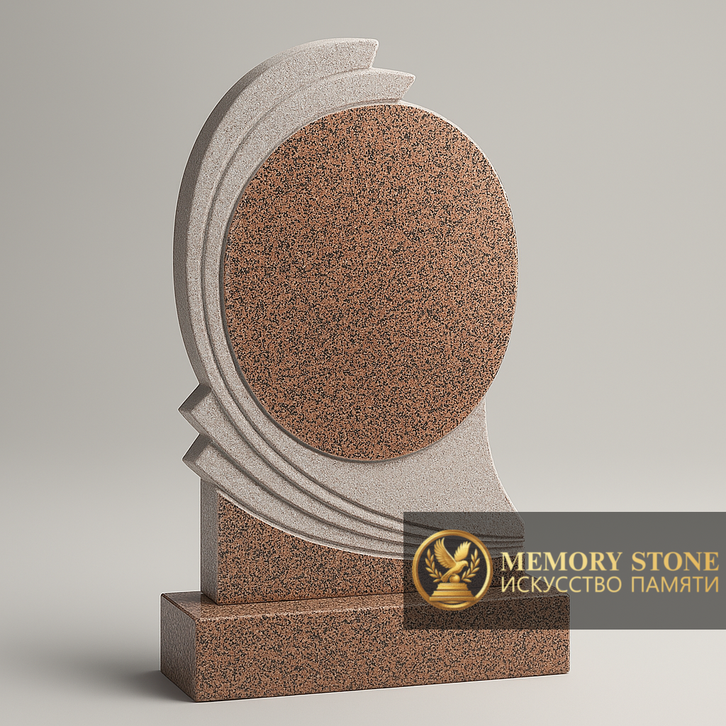 Ритуальное изделие из коричневого с резными волнами