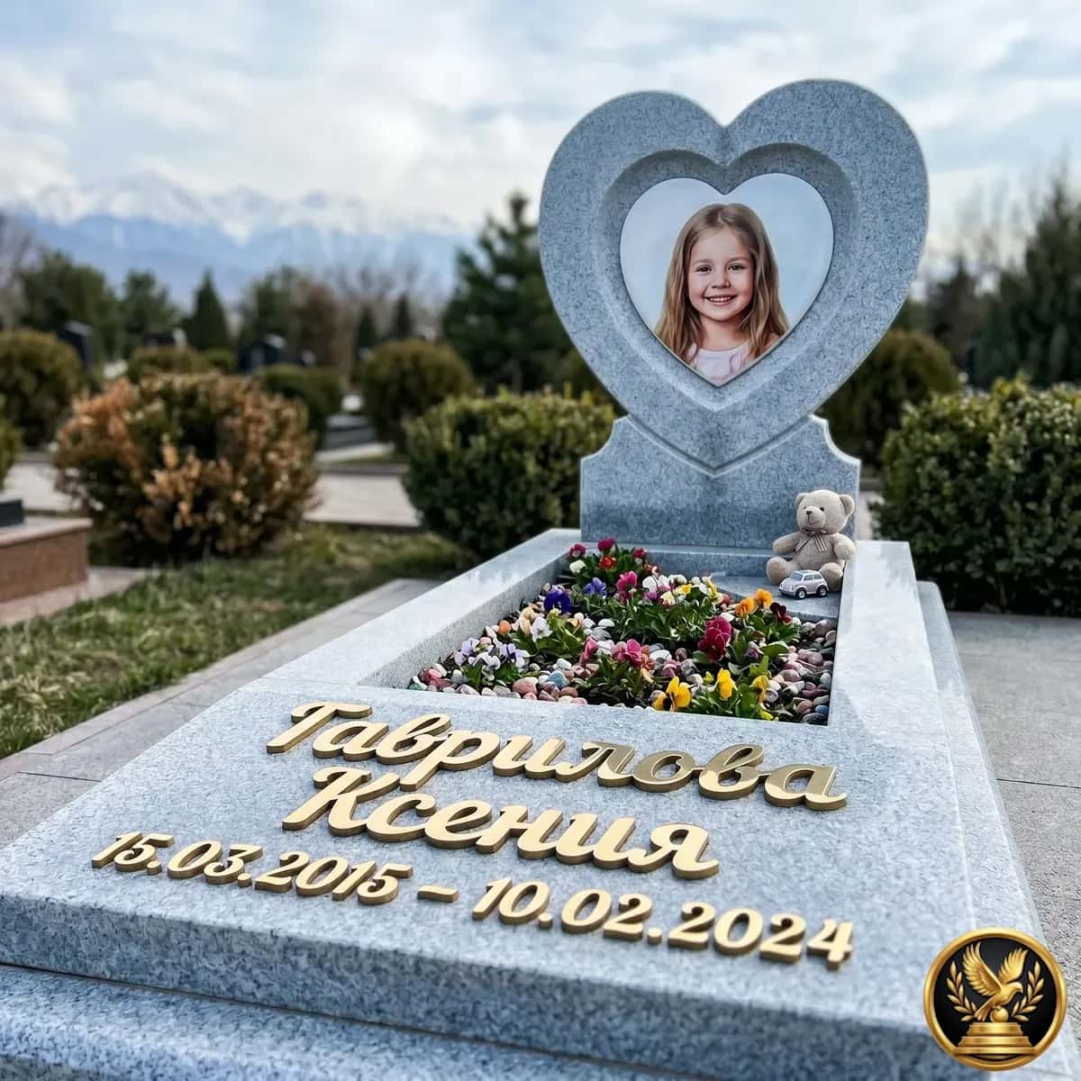 Эксклюзивное надгробие на могилу ребенка